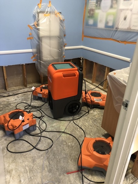 water damage pipe burst